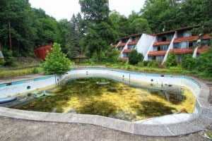 pool full of algae